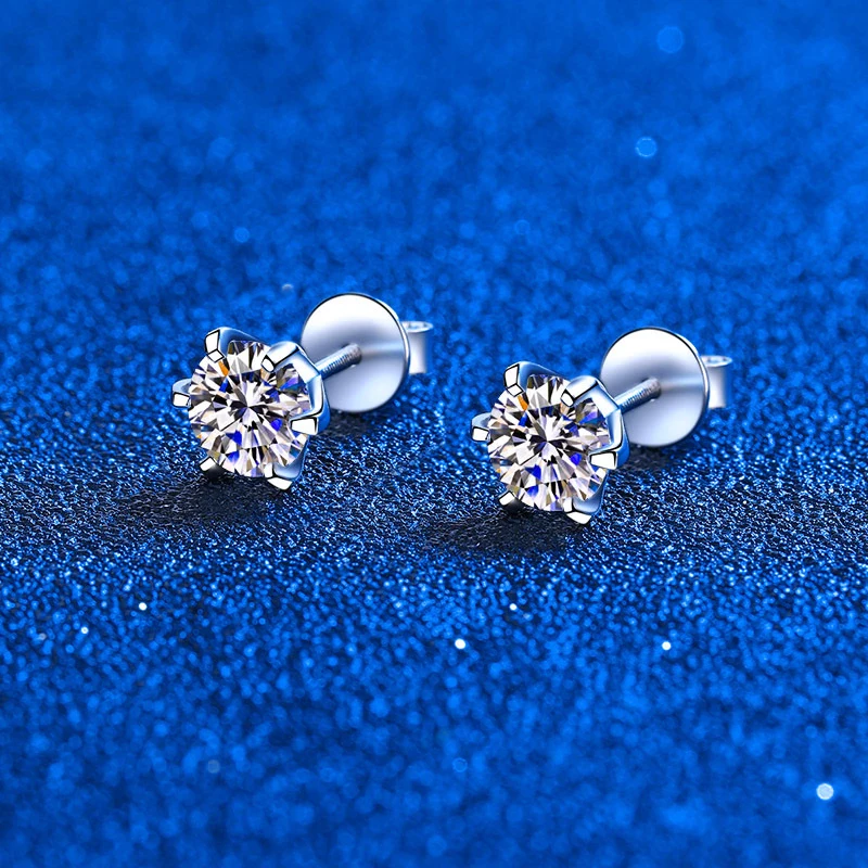 4-Pairs Screw Earring Backs for Diamond Stud Earrings, Stering