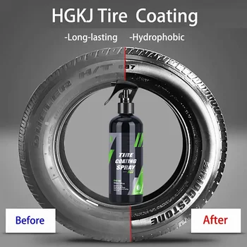 S22 Black Car Tire Blackening Ceramic Coating Spray Liquid Refurbishing Agent Auto Washing Accessories Spraying Wax Clean 1