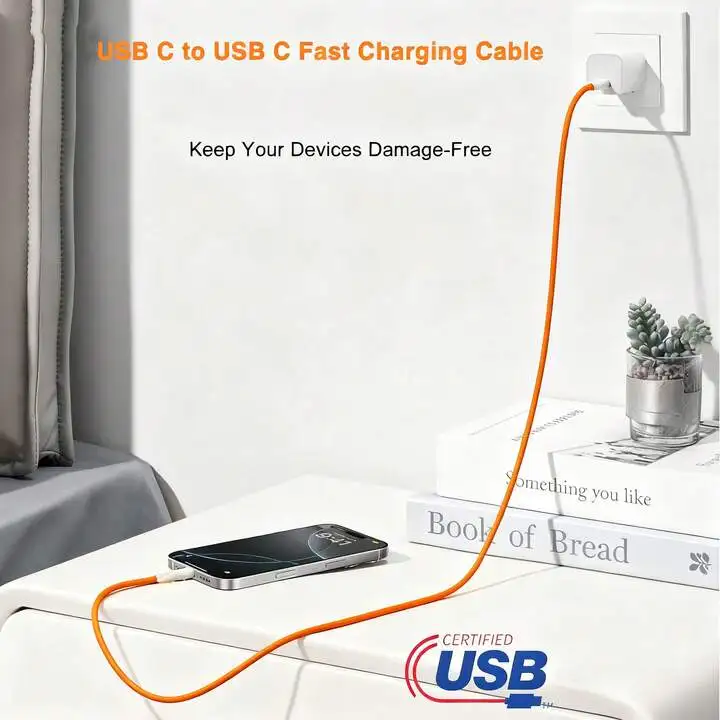 Fast Charger Cable Compatible with iPhone 17/16/15 USB-C to Type thumbnail 7