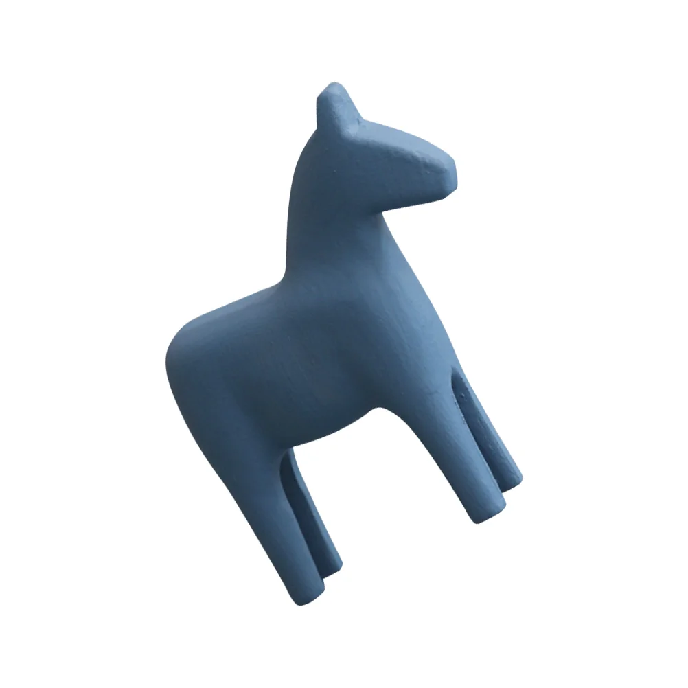 

Small Wooden Horse Ornament Chic Decor Office Household Adornment Decorative Unique