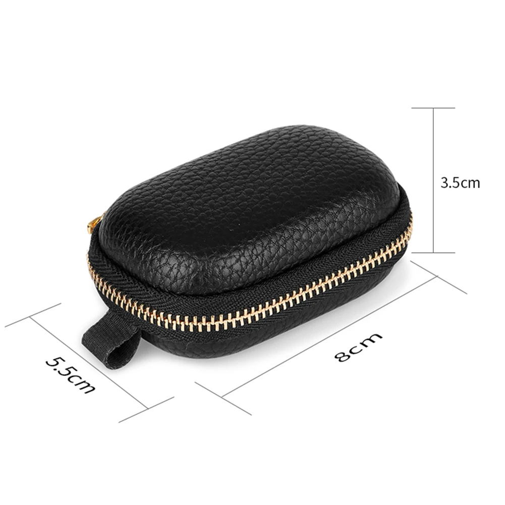 Portable Headphone Carrying Bag Accessories Earphone Protective Case EVA Zipper PU Lychee Shock Absorption for Sony WF-1000XM4