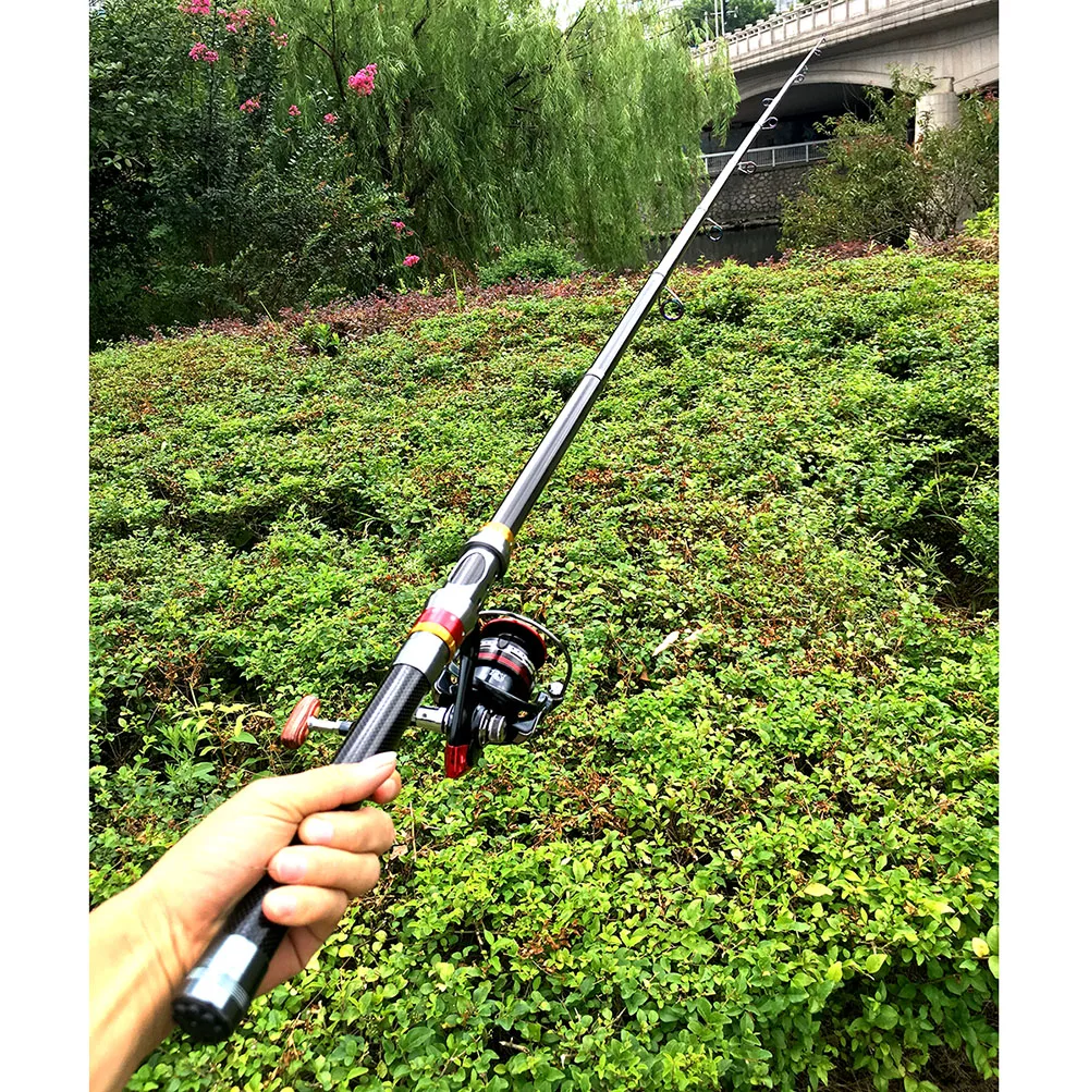 Fishing Rods Spinning 1.8m 2.1m 2.4m 2.7m 3.0m 3.6m Sea Telescopic Carbon Fiber Travel Rod for Carp  Ultralight Travel Lure Surf