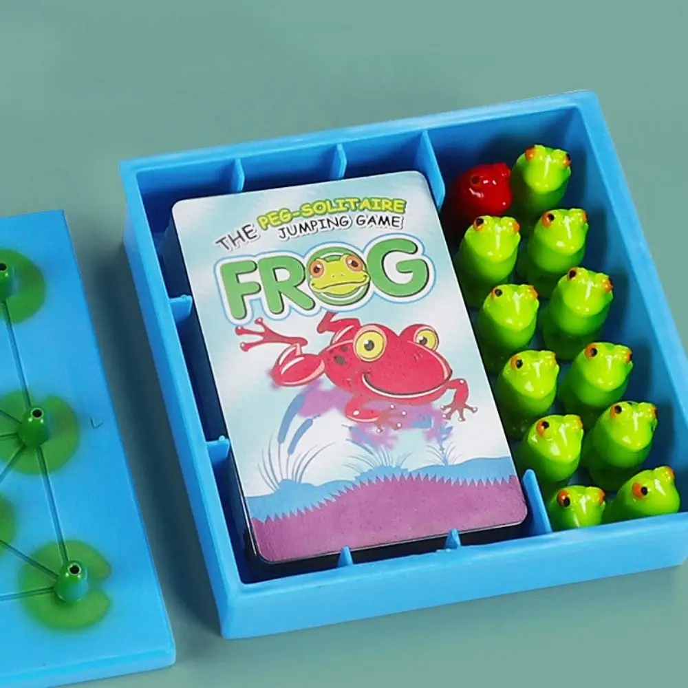 

Montessori Toy Frog Checkers Creative Puzzle Frog Board Games Plastic Funny Chess Breakthrough Toy Kids Gift