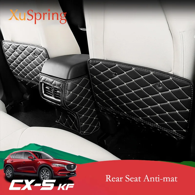 

Car Rear Seat Anti-kick Mat Pad Cover Protective Case Cushion Sticker Styling For Mazda CX-5 CX5 2017 2018 2019 2020 2021 KF