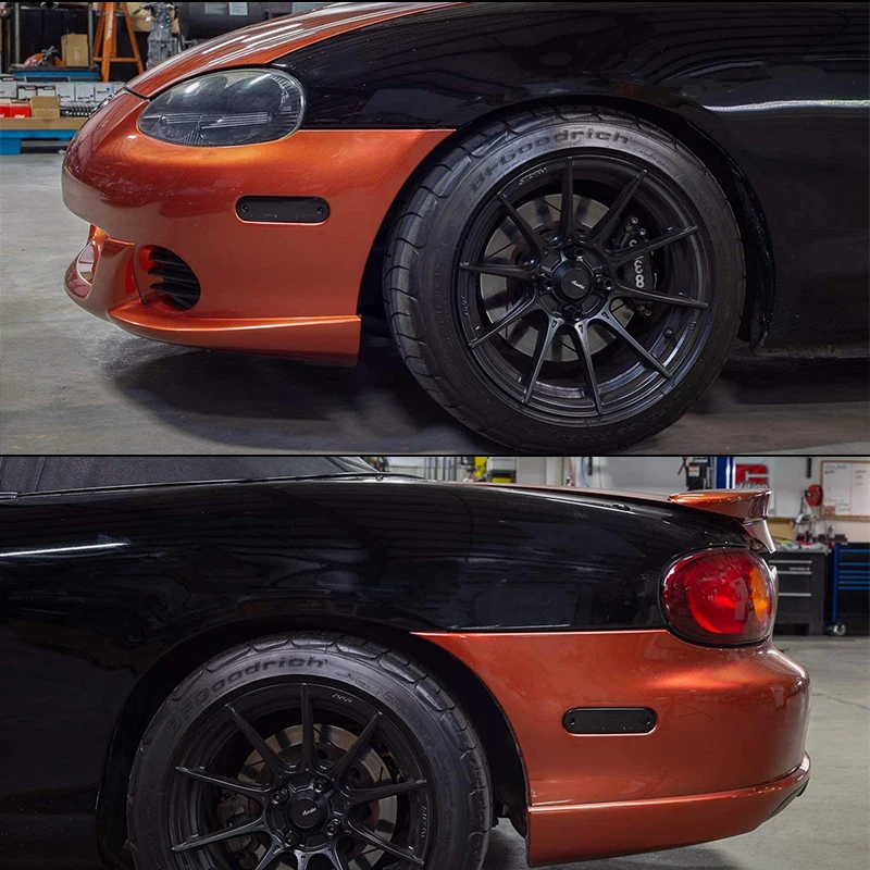 For Mazda Miata MX-5 MX5 1990-2005 Clear & Smoked Lens LED Side Marker Lamp Ambe