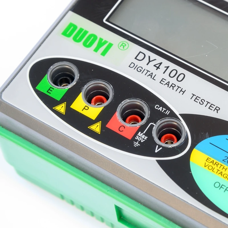 Digital Insulation Resistance Tester 0-2000 Ohm Accuracy LCD Earth Ground Resistance Meter Megohmmeter Voltage Multimeter DY4100