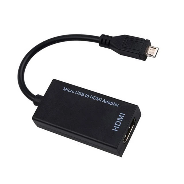 Câble adaptateur Micro USB vers HDMI, 5 broches, 2 en 1, convertisseur  1080P, câble vidéo HDTV, pour Samsung Galaxy S2 3 4 5 - AliExpress