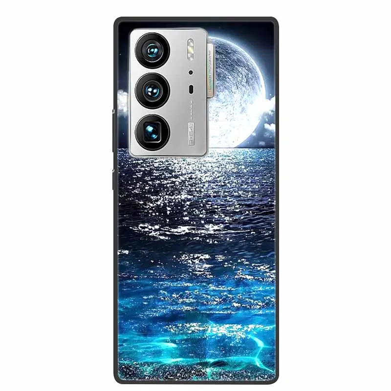 Animal Painted Silicone Soft Phone Case - Shockproof TPU Shell with Wolf Design