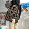European and American Retro Leopard Print Student Schoolbag Korean Version Ulzzang Versatile Large Capacity Backpack for Women 3