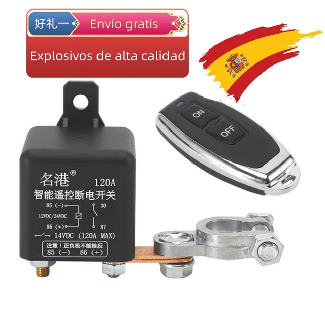 Interruptor de batería de coche de 12V, 120A/200A, interruptor de Control  de mandos a distancia inalámbricos automático, relé de desconexión de  batería de coche, interruptor aislador de corte - AliExpress