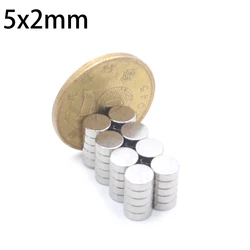Super Powerful Disc Magnets - 50/100/200 Pieces, 5x2mm for Fridge, DIY, and Crafts (5x2mm - 100pcs)