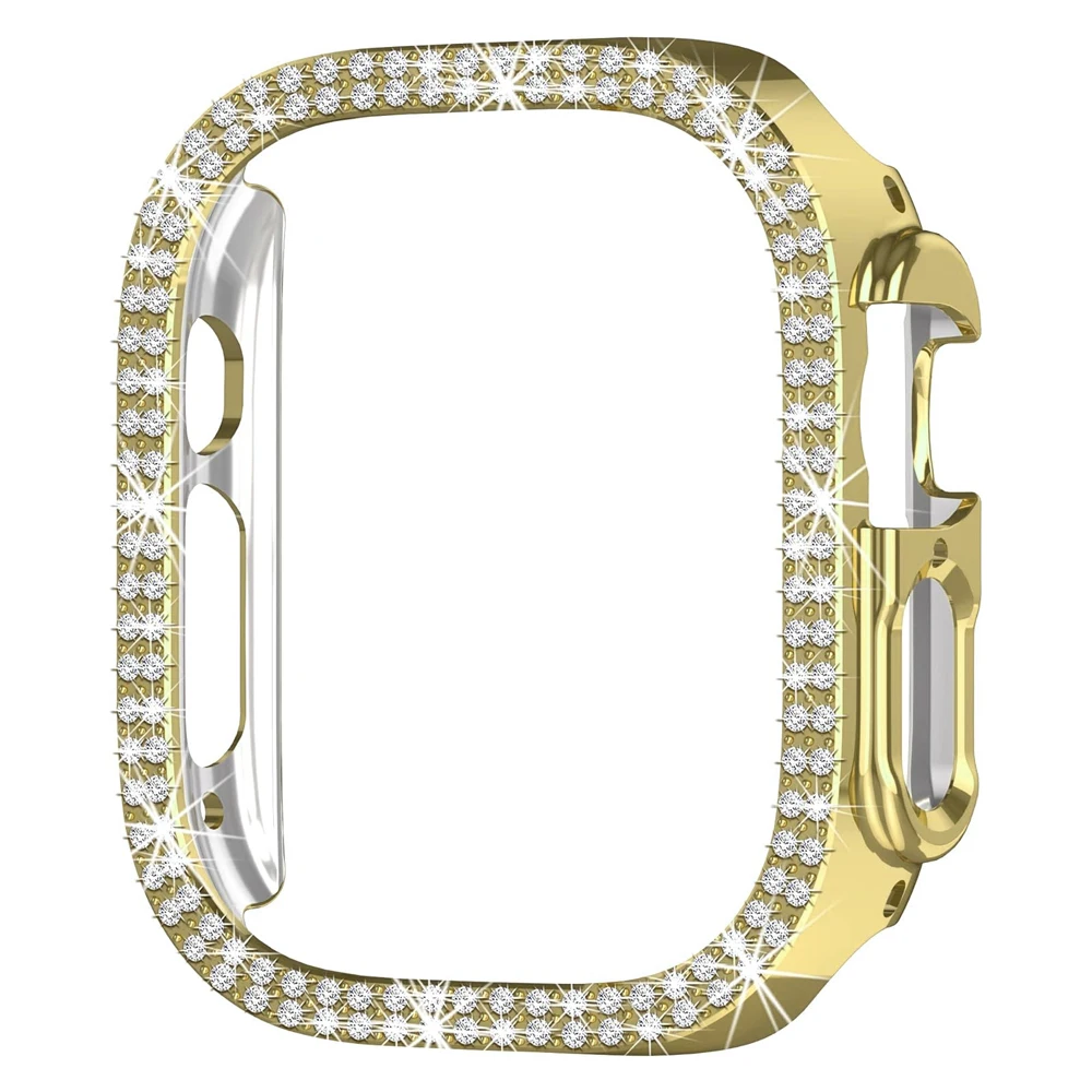 Diamond Hard Cover for Apple Watch – Elegant Protective Bumper Frame