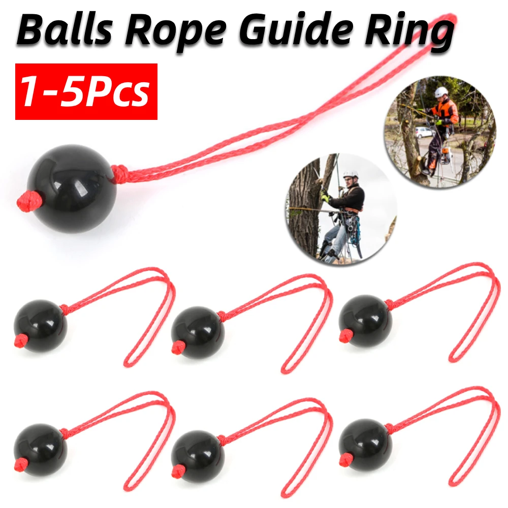 Bola De Recuperación Para Arboristas - Anillo De Escalada Con Cordón, Plástico Negro, 27 Mm