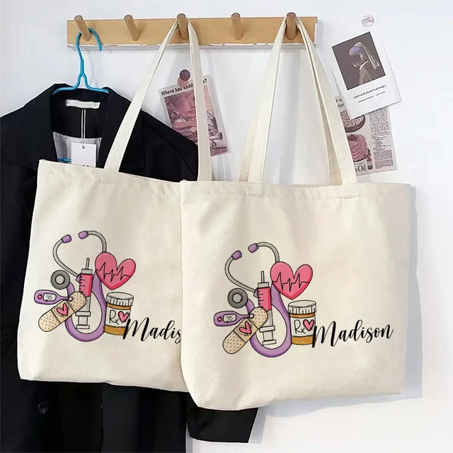 Medical Stethoscope Canvas Tote Bag