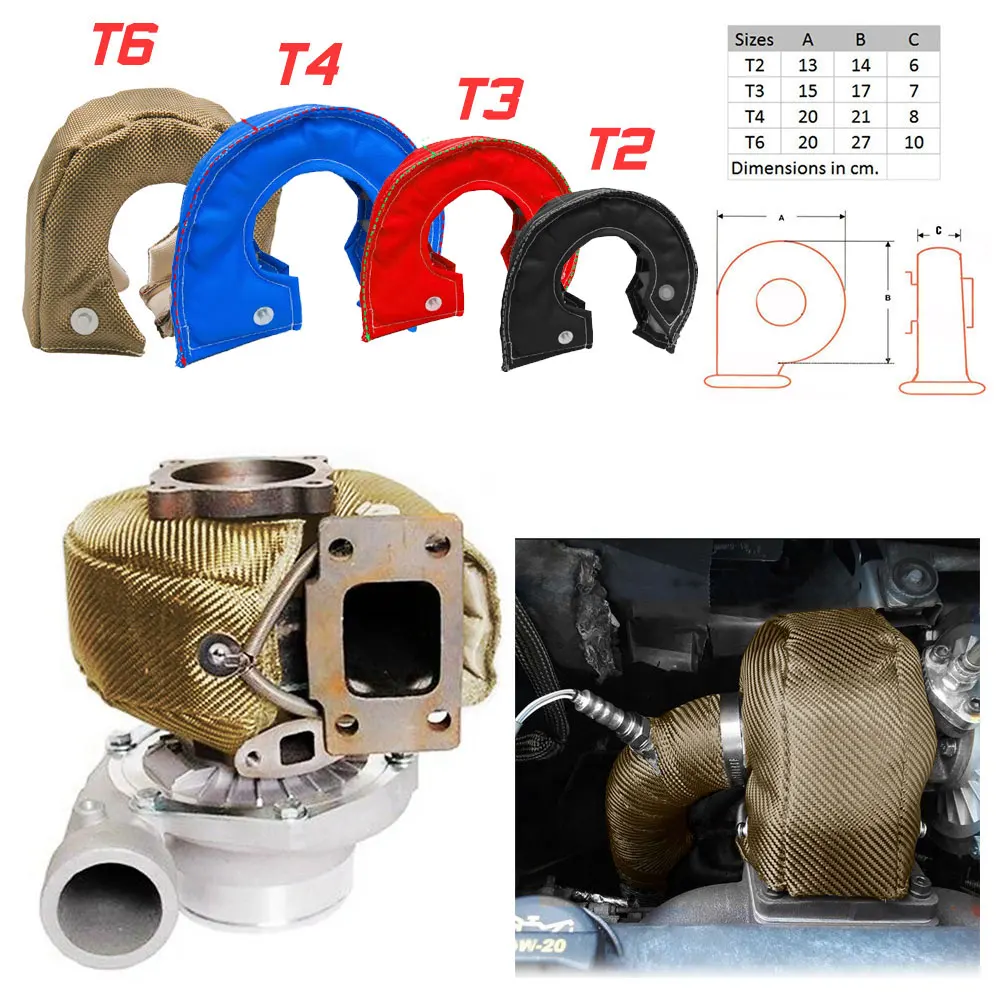 T2T25T28GT28GT30GT35TitaniumTurboBlanketHeatShieldBarrier