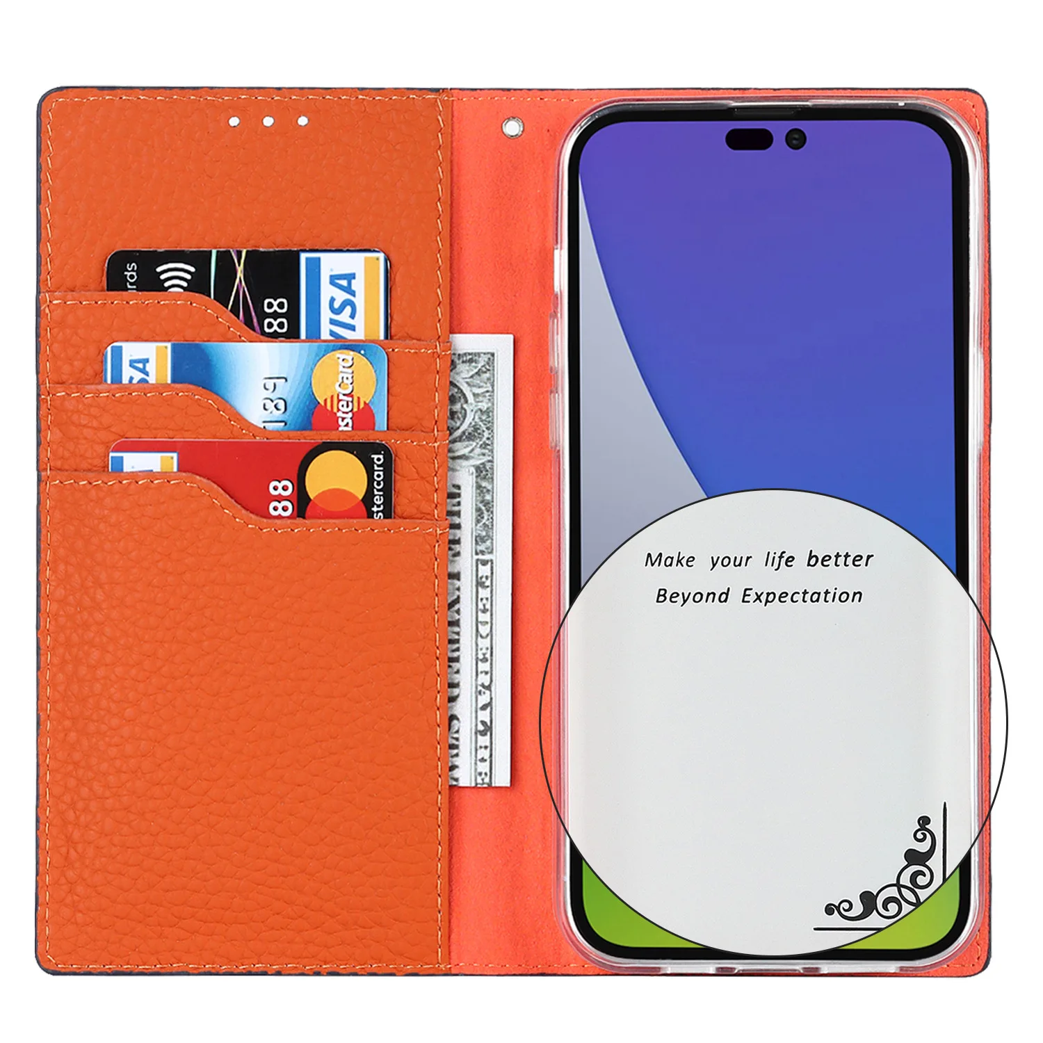 Cowhide Genuine Real Leather Case for iPhone 15 Pro Max 11 12 13 14 Pro MAX XS XR X 15 Plus Flip Wallet Card Business Phone bag