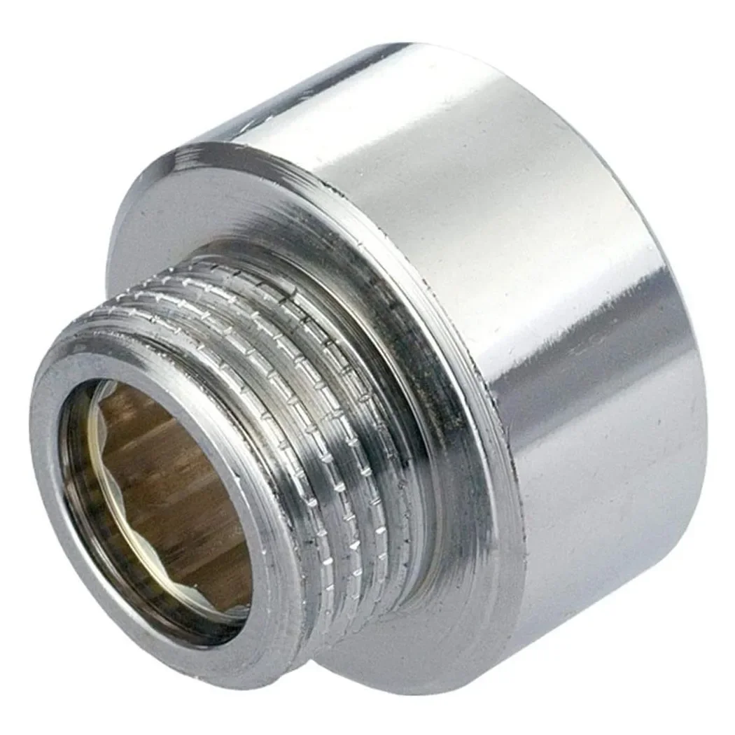 Shower Hose Head Adaptor 3/4" Female To 1/2" Male Chrome Reducer Female Hose Repair Copper Fittings For Tap Shower Faucet