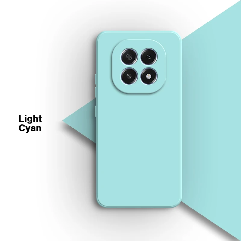 Luxury Shockproof Soft Liquid Silicone Phone Case - Solid Color Back Protective Cover in Candy Style