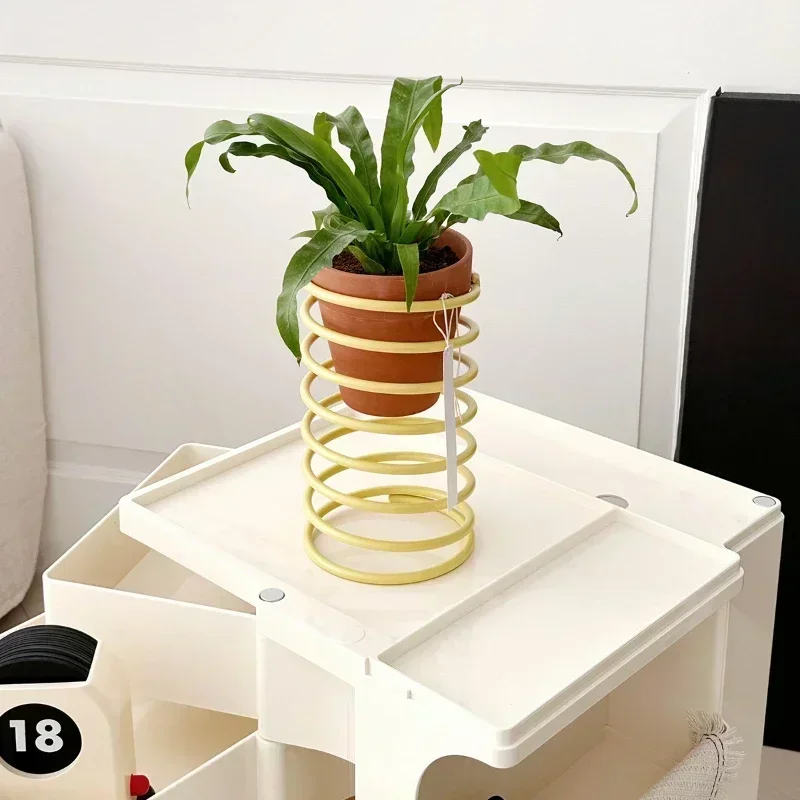 Creative Spring Flower Stand Simple Modern Pots for Plants Multi-color Optional Plant Stand Heighten Breathable Indoor Gardening