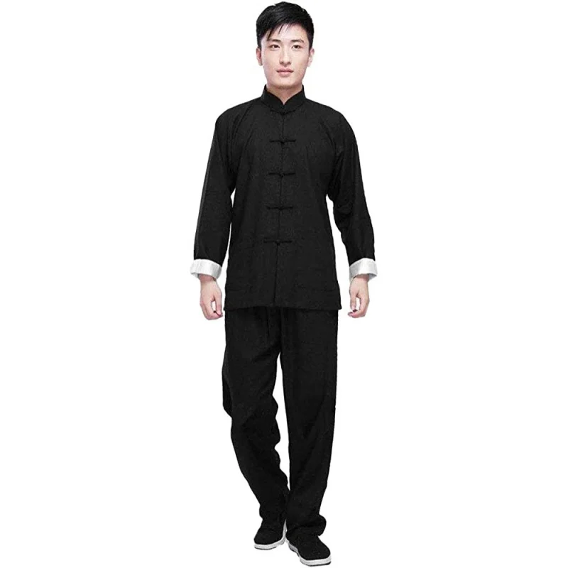 LATERONON Kung Fu Uniform Clothing - Chinese Traditional Martial Arts Wing Chun Tai Chi Training Cloths