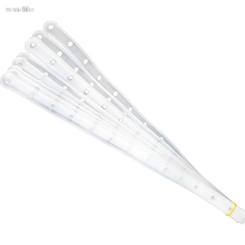 10pcs/vanzlife Creative hangers article link chain transparent clothe hanger pimp article plastic hanger connection bar 6