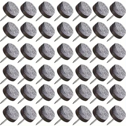 50pcs Felt Glider Pads for Chair and Table Legs - 20mm Round, Soft Floor Protection with Storage Box (Silver)