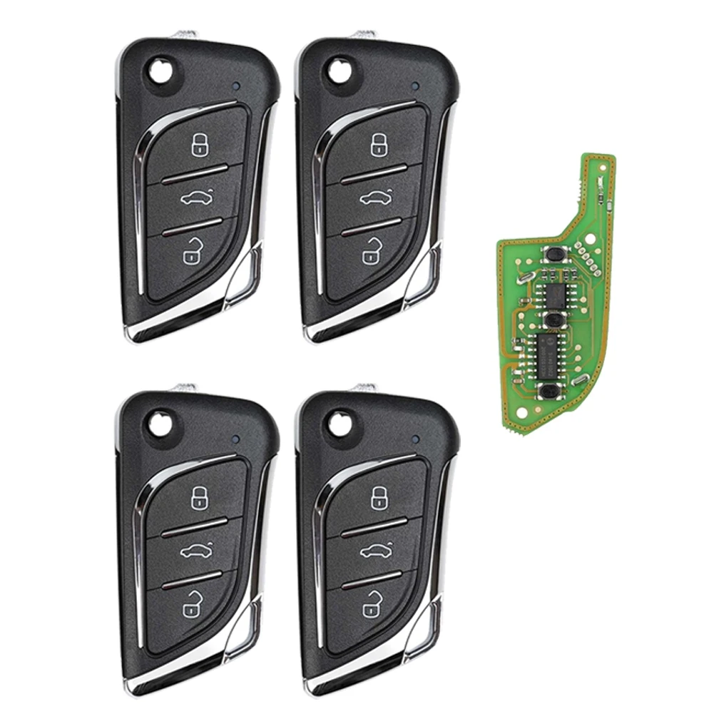 

4Pcs/Lot Universal Remote Key Wire Remote Key XKLKS0EN XKLKSOEN for VVDI Key Tool LEI.KSS Lexus Style 3 Buttons