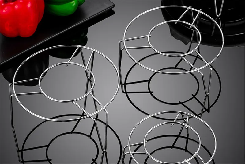 Thick Stainless Steel Steamer Food Kitchen Cookware Rack Insert Stock Stand Heating Cooking Steaming Supplies steamer rack steamer basket