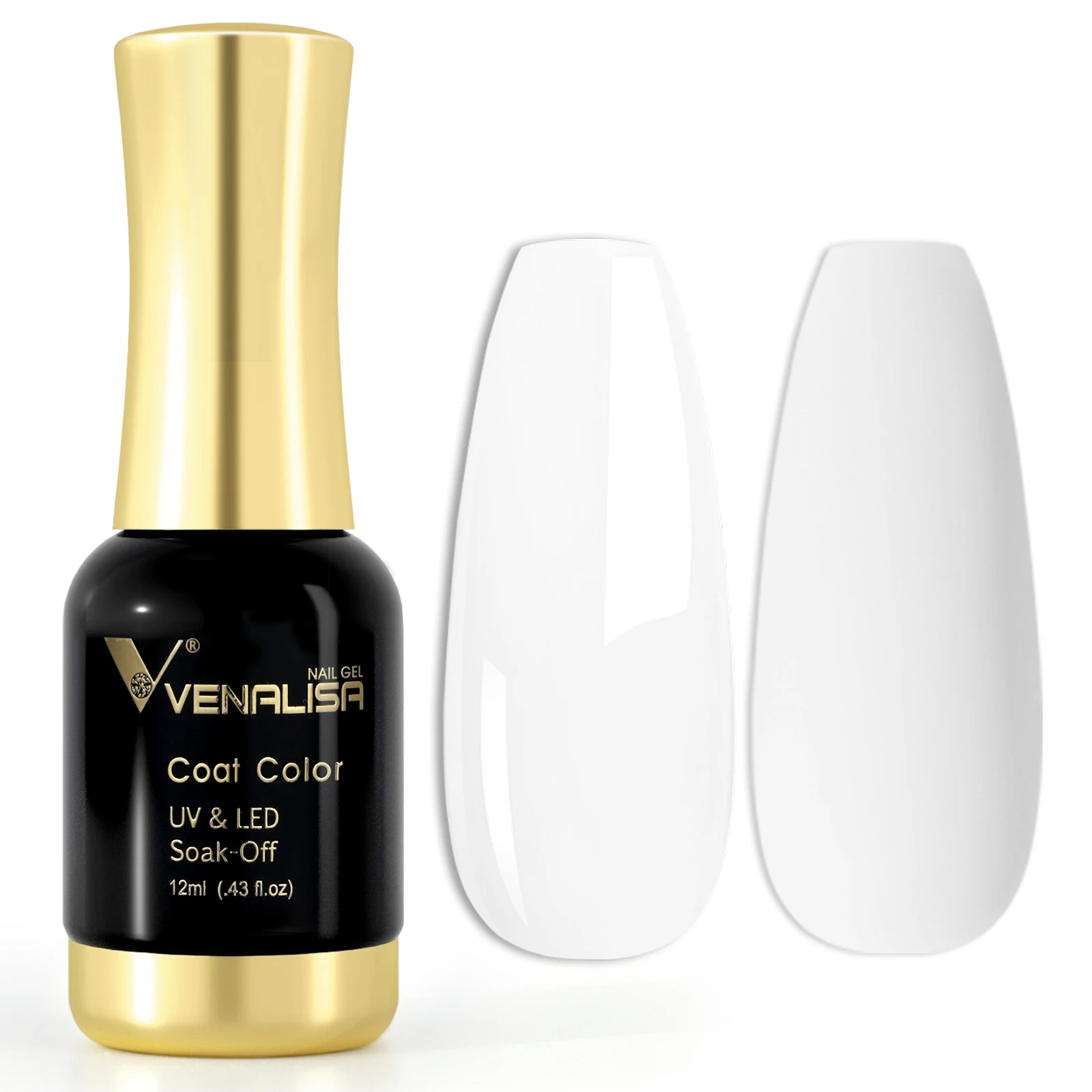Venalisa 12ml Tempered Top Coat Bright Effect LongWear Color Natural Pink Nude Nail Gel Polish High Quality Platinum Gel Varnish 3