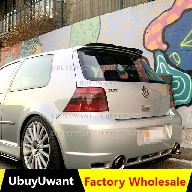 UBUYUWANT Rear Roof Lip Spoiler For 99-06 VW Golf 4 MK4 R32 Hatchback  Spoiler ABS Plastic Gloosy Black Car Tail Wing Decoration - AliExpress