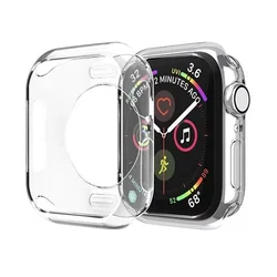 Crystal Clear TPU Bumper Cover for Apple Watch - No Screen Protector