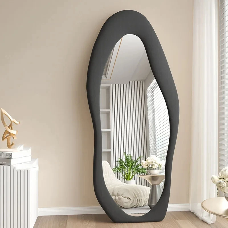 

Personalized Full Body Mirror Irregular Nordic French Decorative Mirrors Black Oversized Espejos Decorativos Decoration Home