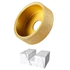 1PC 5-50mm Brazing Parallel Diamond Edge Profile Grinding Wheel Vacuum Parallel-Shaped Demi-bullnose Edge Profile Grinding Disc
