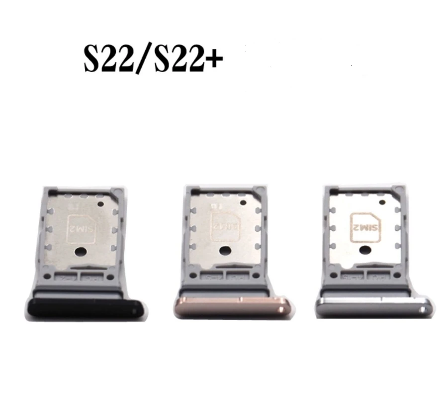 10 Pz Originale Nuovo Doppio Slot Per Scheda Sim Sd Vassoio Supporto Adattatore Di Ricambio Per Samsung Galaxy S22 Plus S22 Ultra