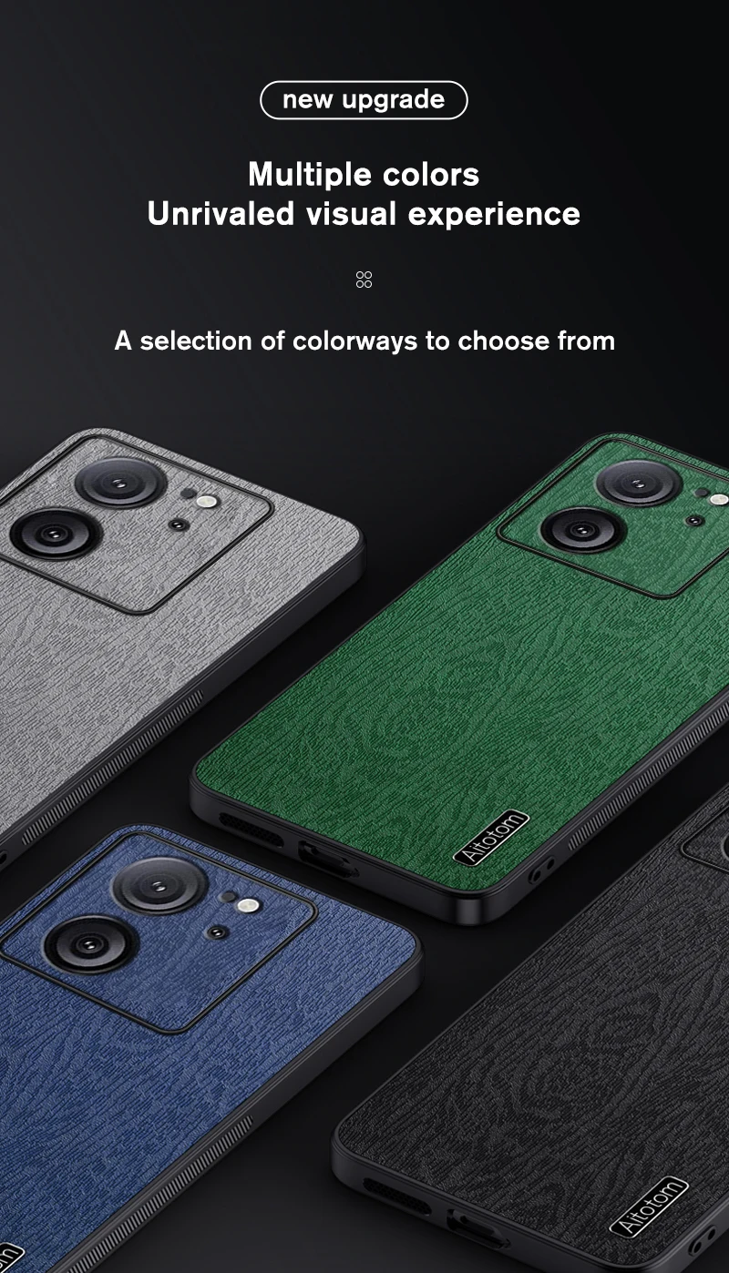 Shockproof Protective Case For Xiaomi 13T 5G Pro Tree Grain Leather Back Cover Xiomi Redmy Redmi K60 Ultra Phone funda_voghion.com