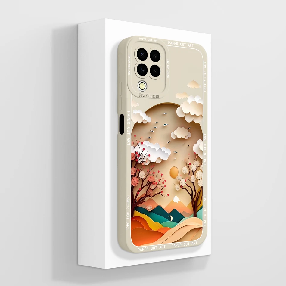 Artistic Liquid Silicone Phone Case with Protective Bumper