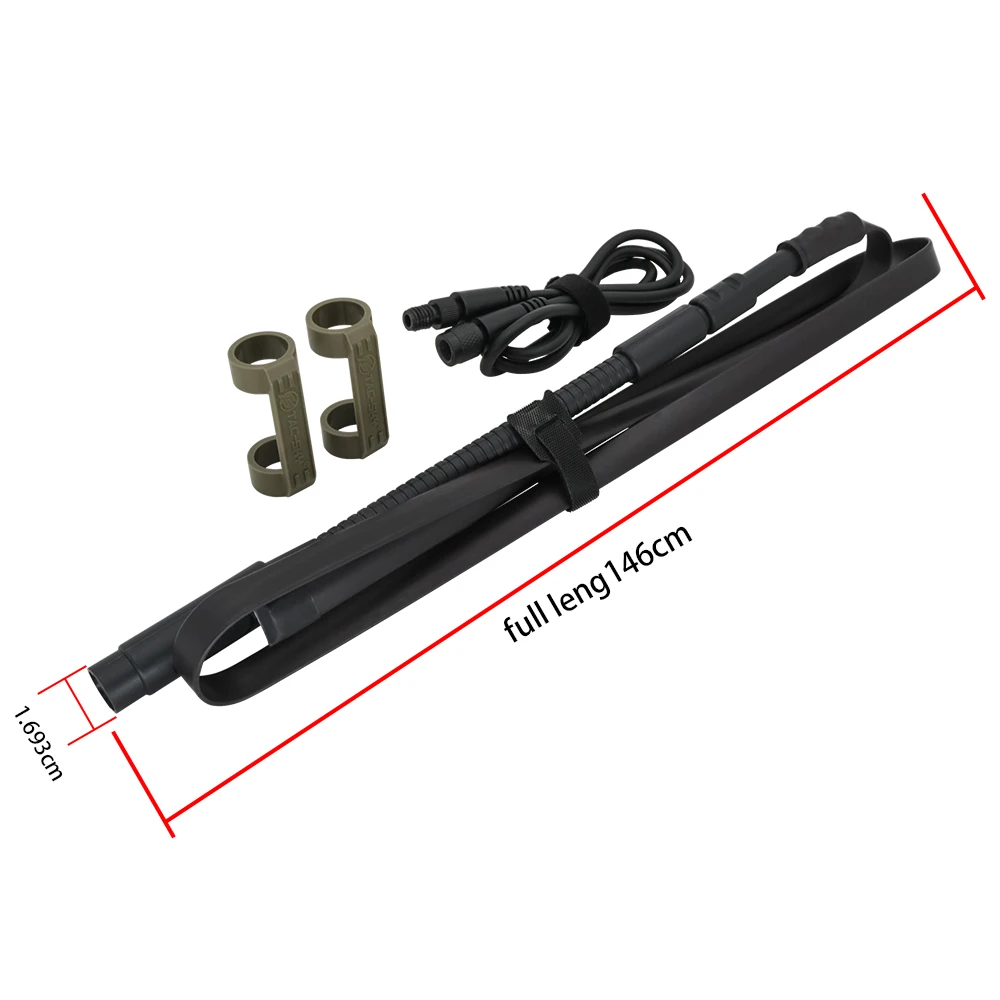 PRC 152 and PRC 148 Dummy Radio Case Aerial Model (No Function) Tactical Antenna with Extension Wire for TAC-SKY PRC152 PRC148
