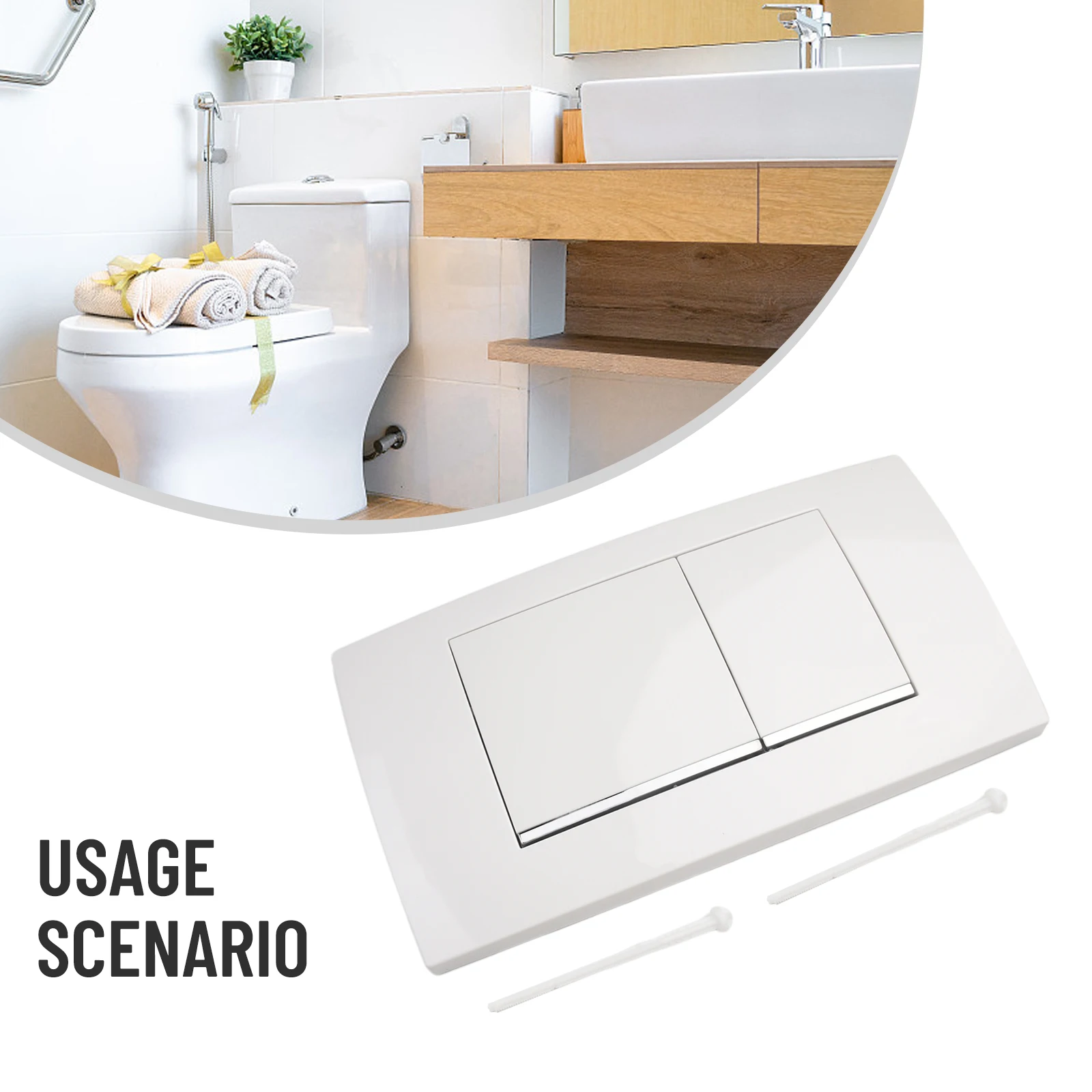 

Toilet Dual Flush Plate For Geberit Twinline 30 Dual Flush Plate For 115.899.KJ.1 Plastic Bathroom Plate Home Parts