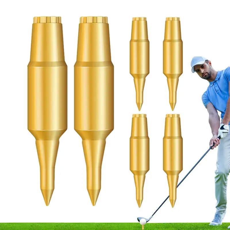 

Тройники для гольфа с высокой твердостью, небьющаяся профессиональная тройка для гольфа, стильные аксессуары для гольфа, 6 шт. для женщин и мужчин, гольфисты, тренировка для гольфа