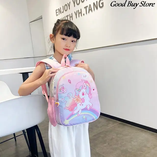 Unicorn Cat Dolphin Pattern Backpack Kindergarten School Bag Children Large  Capacity Backpacks Kids Cartoon Shoulder Purse - AliExpress