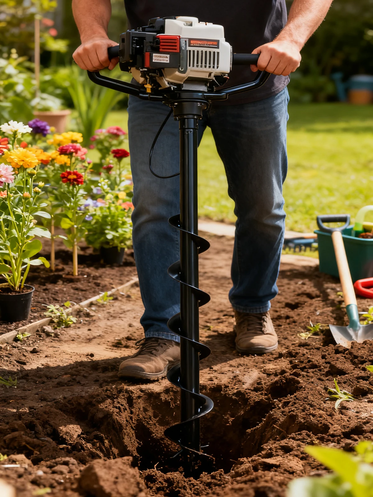 HOLLSUM 800 * 80mm Spiral Drill Bit - Tungsten Steel Alloy Earth Auger - View #8