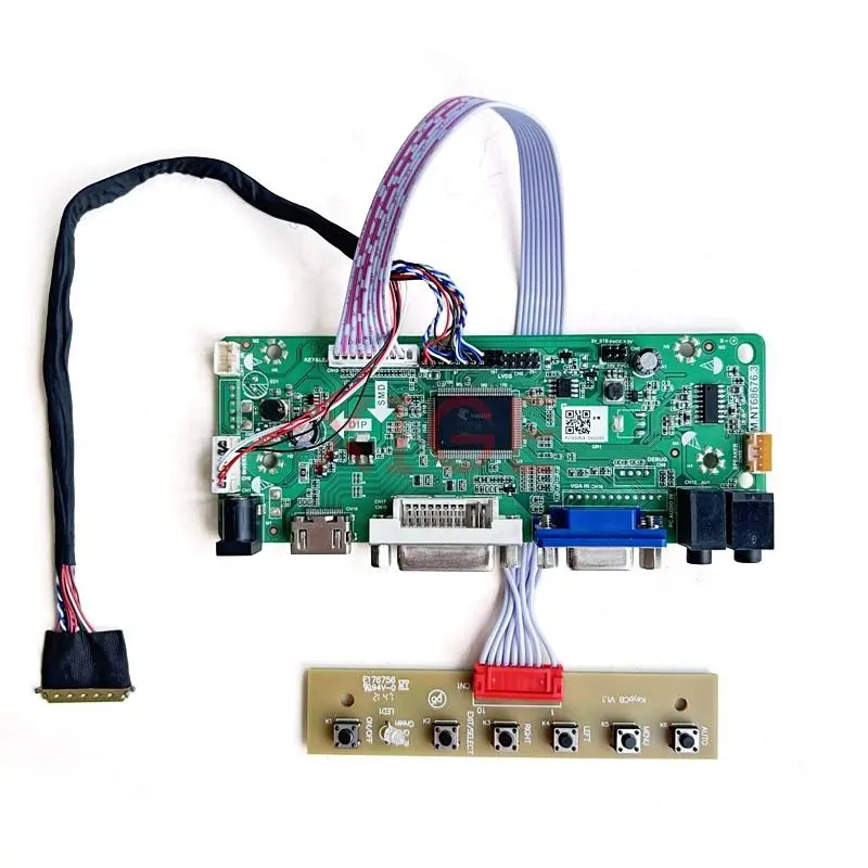 Плата контроллера подходит для B156HW01 B156HW02 B156HW03 монитор ноутбука 40-Pin LVDS 15,6 "DVI VGA Аудио 1920*1080 HDMI-совместимый Комплект «сделай сам»