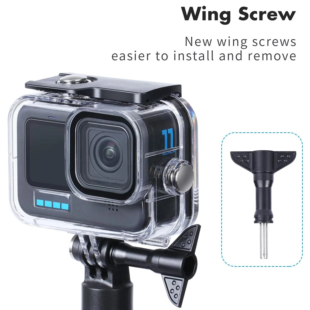 Caisson étanche 60m pour GoPro Hero 13 12 11 10 9 - Coque de protection
