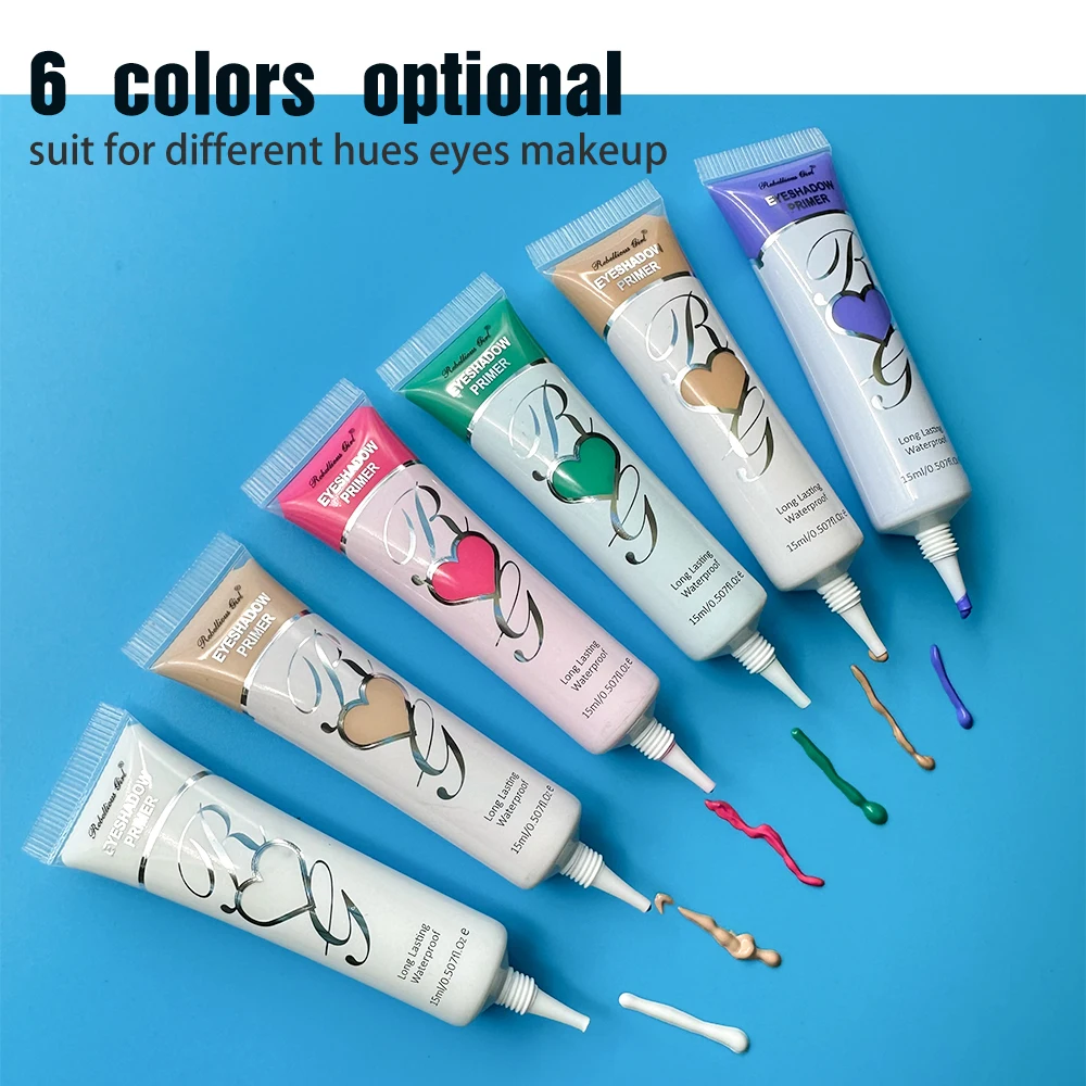 6 Colors Matt Eye Shadow Primer Suitable for Oily Eyelids Waterproof Durable Cream Liquid Eye Shadow Suitable for All