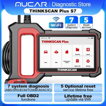 Thinkcar thinkscan plus s7/s6/s4 obd2 진단 도구 전송/abs/srs 시스템 진단 자동차 코드 리더 자동차 obd2 스캐너 역학