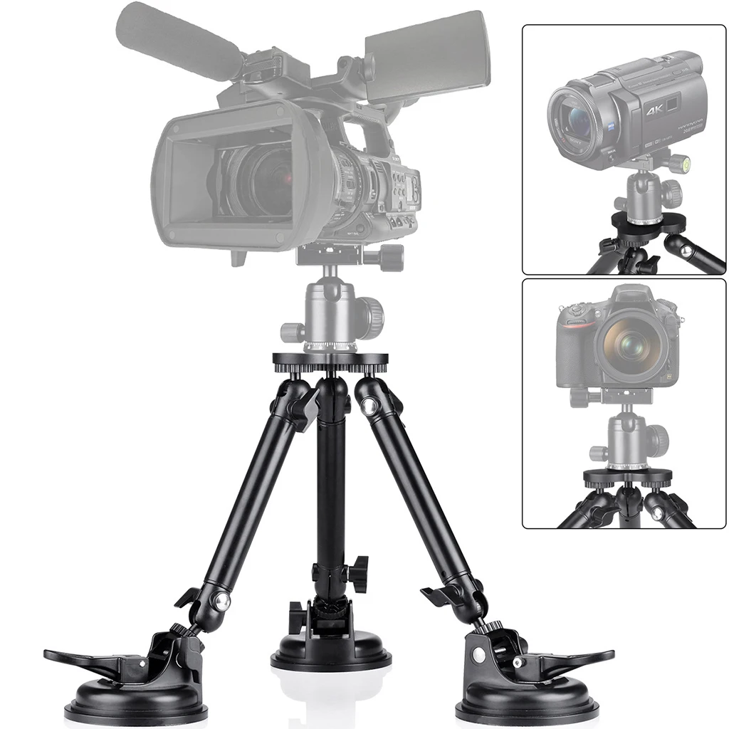 Triple Cup Saugnapfhalterung Stativhalter für Canon Nikon Sony Olympus Fuji DSLR Kamera Camcorder Ständer Gimbal Stabilisator Halterung – Detail 4