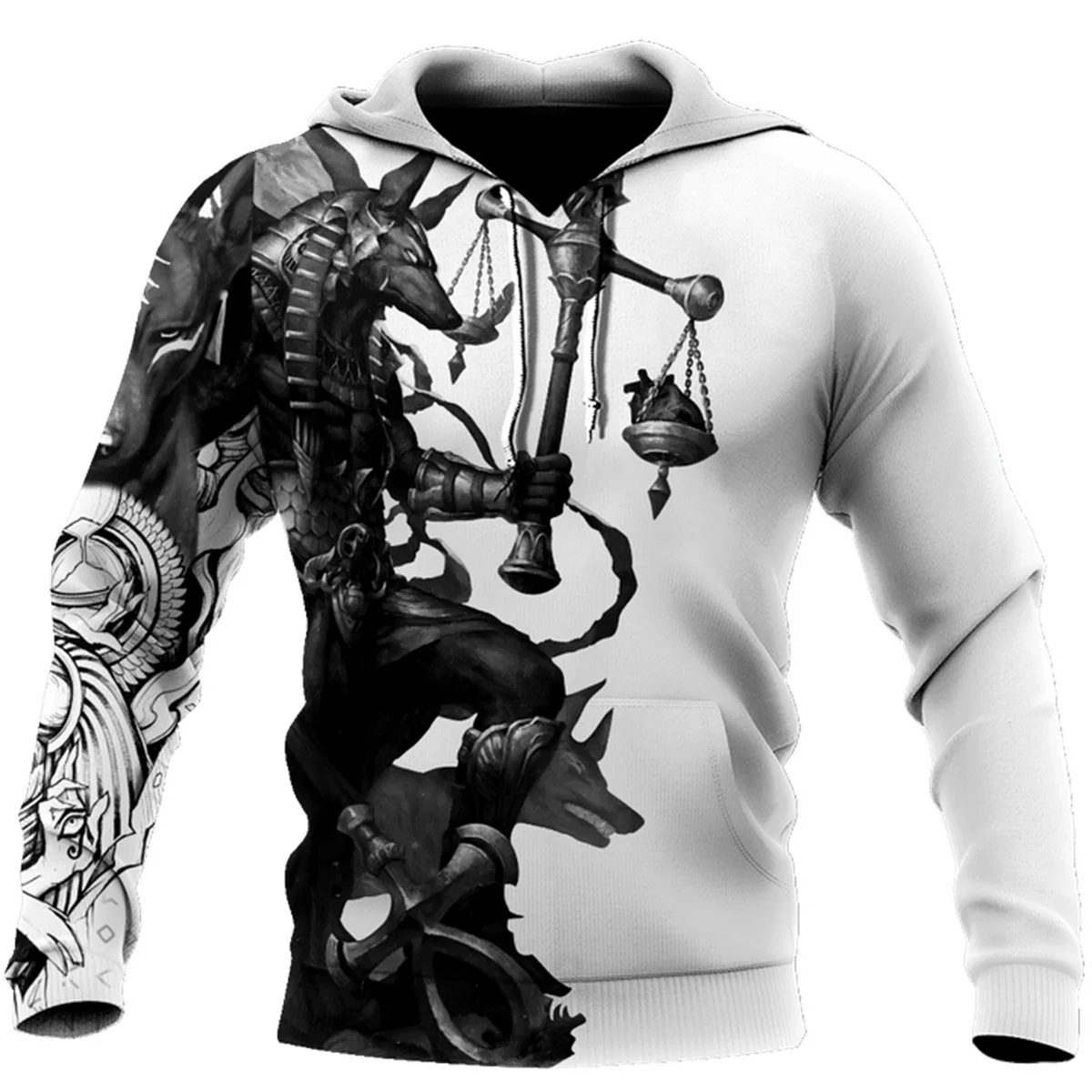 

Ancient Egypt ANUBIS AND HEART EGYPTIAN GODS 3D Unisex Hoodie Men Sweatshirt Streetwear Zip Pullover Casual Jacket Tracksuits