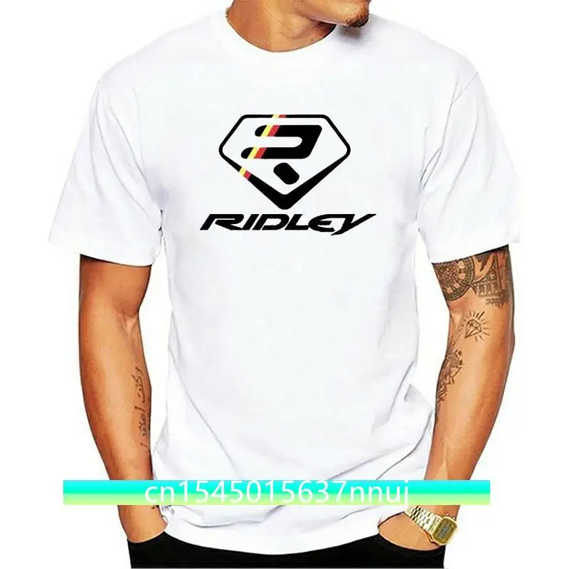 Ridley Bikes Bicycle Logo White T-shirt size S M L XL 2XL 3XL Short Sleeve Round Neck T Shirt Promotion Fashion Tops |