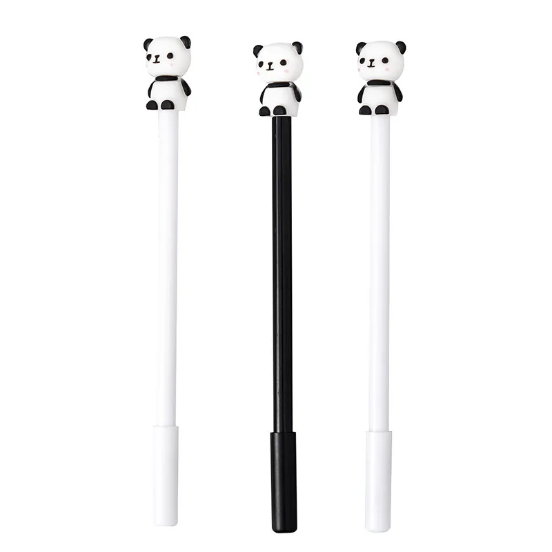 Stationery Gel Pen Cute Panda Cartoon Neutral Pen Suppl Student Black Ink 5