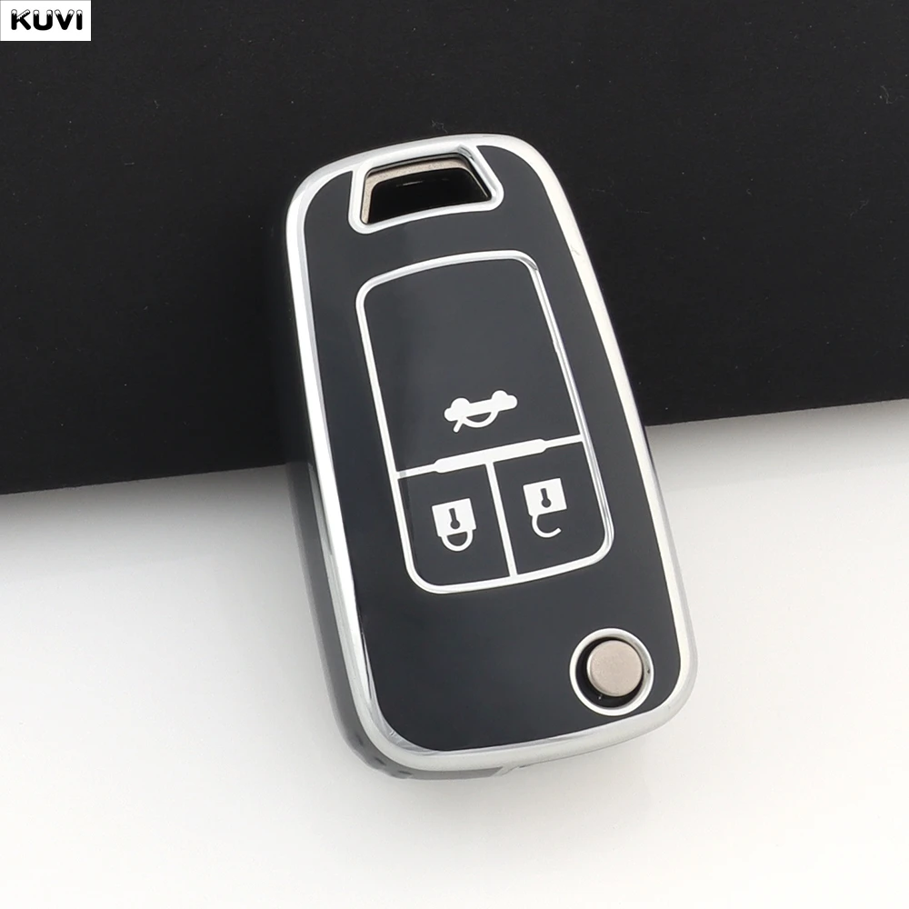 Premium TPU Car Key Case Cover – 3/4 Button Protection
